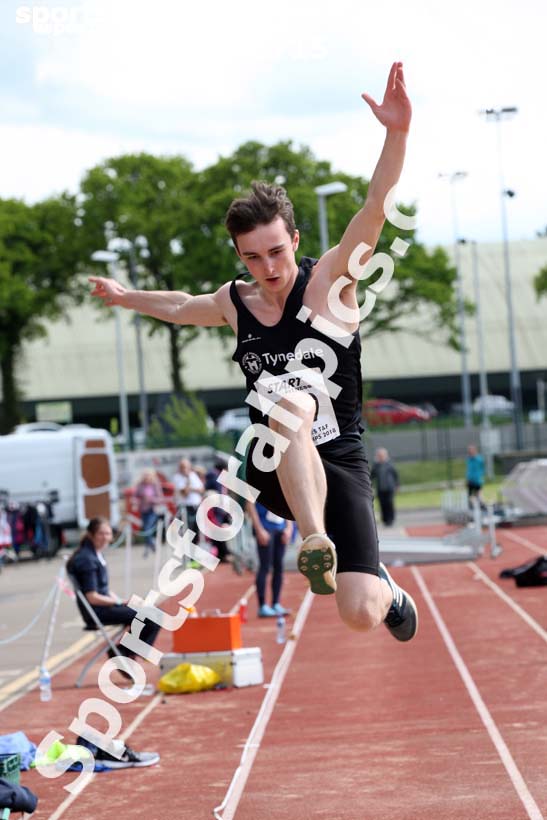 Mens under-17 long jump, North Eastern Track and Fields Champs., Middlesbrough. Photo: David T. Hewitson/Sports for All Pics